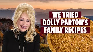 We Tried Making Dolly Partons Stone Soup and Walnut Pie  Family Recipes  We Tried It [upl. by Landri]