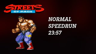 SOLO Max Normal Speedrun 2357 Streets of Rage 2 [upl. by Elvyn]