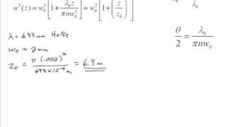 Propagation of Gaussian Beams Part II [upl. by Jory178]