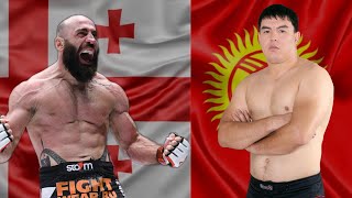 Kyrgyz KLICHKO or Georgian MACHINE Heavyweights fought to KNOCKOUT in the mountains [upl. by Kellen980]