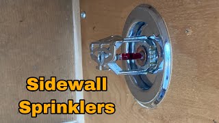 Activating Two Sidewall Fire Sprinklers  Quick Response Vs Standard Response [upl. by Ecirahc]