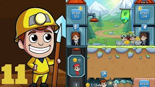 idle Miner tycoon walkthrough 11 with Titans Thunder Arcade 🕹️ minecraft mini minivlog digger [upl. by Nibor]