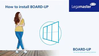 Legamaster BoardUp Installation video [upl. by Dowd196]