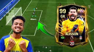 95 RATED ALISSONS REVIEW  HIS POSITION 🥵  FC MOBILE GAMEPLAY ⚽ [upl. by Orteip194]