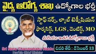 AP Staff Nurse Pharmacist Lab Technician LGS Jobs  AP Contract Basis Jobs Recruitment 2024 [upl. by Simmonds]