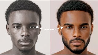 How to get Sharper Facial Features Black Men [upl. by Elohcan937]