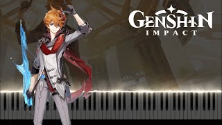 Genshin Impact OST  Letter From Ajax Piano Arr by WatchMe ID [upl. by Nalon321]