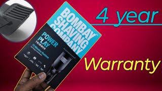 BOMBAY SHAVING COMPANY Power Play Trimmer Unboxing Review  Flipkart  2 Year Warranty [upl. by Katharina]