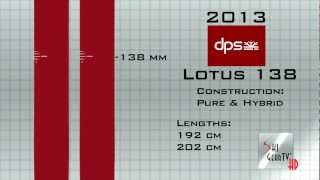 SkiGearTVs 2013 Buyers Guide of the 2013 DPS quotLotus 138quot Powder Ski [upl. by Onailimixam998]