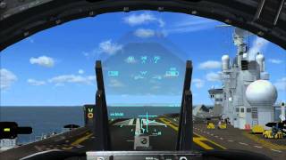 FSX Clemenceau Carrier Landing [upl. by Cozmo]