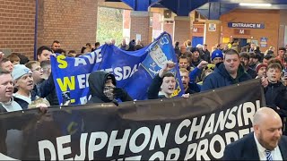 Angry protest at Sheffield Wednesday ahead of game😱😱 [upl. by Rheims]