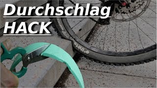 BIKE HACK  Durchschlagschutz selbst gemacht  Tutorial  German [upl. by Ecerahs516]