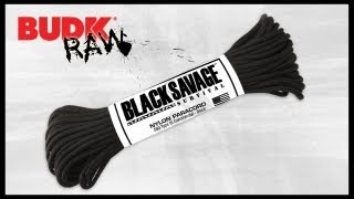 50 Ft Black Savage Paracord Made in USA [upl. by Ayhtin]