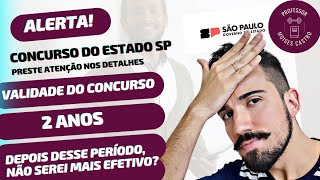 Concurso de professores do Estado SP Quando acabar a validade do concurso perderei meu cargo [upl. by Enelrac]