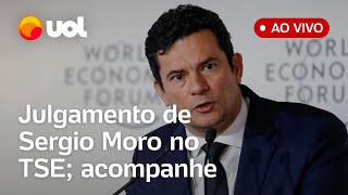 Sergio Moro julgamento ao vivo no TSE analisa recursos que pedem cassação do senador assista [upl. by Yellhsa]