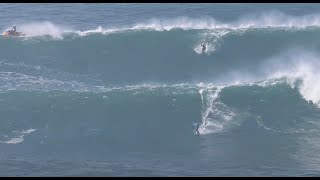 Nazaré Going From 6ft To 30ft Overnight [upl. by Alegnasor]