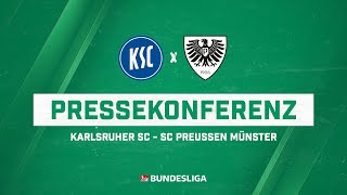 Pressekonferenz Karlsruher SC  SC Preußen Münster 11 [upl. by Eremaj]