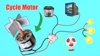 I make 8000W Powerful Electric Cycle Motor To 240V Wind Turbine Generator at home [upl. by Ardnazxela]