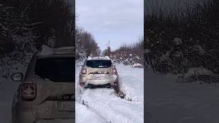 Dacia  Renault Duster in the snow duster duster4x4 dacia renault daciaduster offroad car [upl. by Bert]