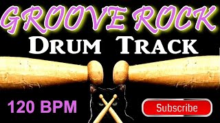 Groove Rock Drum Track 120 BPM Instrumental Drum Beat for Bass Guitar Backing Tracks Beat 🥁 561 [upl. by Ladnar978]