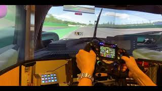 My DIY LMP2 Cosworth Sim steering wheel in action [upl. by Aleacin]