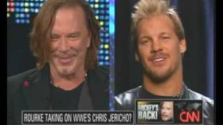 Chris Jericho and Mickey Rourke on Larry King [upl. by Netsirhk]