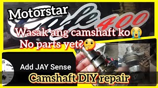 Motorstar Cafe 400 Camshaft temporary repair Paano TDC [upl. by Sheline]