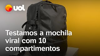 Espaço para sapatos e notebook testamos a mochila que viralizou [upl. by Ame]