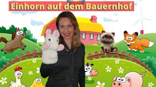 Einhorn auf dem Bauernhof Bauernhoftiere lernen [upl. by Mikeb]