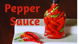 Southern Pepper Sauce Easy Fresh Cayenne Peppers Recipe [upl. by Ingra657]