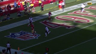 Purdys TD pass to Jauan Jennings opens scoring in Bears49ers game [upl. by Annohsak]