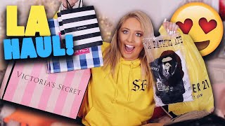 LOS ANGELES HAUL 😍😱 Forever 21 Bathing ape Sephora etc [upl. by Stronski329]