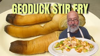 Easy Geoduck Clam Stir Fry [upl. by Shelli]