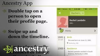 Ancestry Mobile App Update  Ancestry [upl. by Nomal]