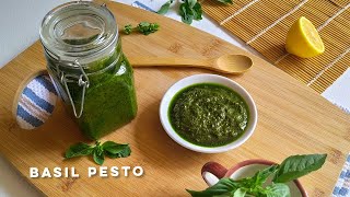 Fresh Basil Pesto Recipe  How to make Pesto Sauce at home  Easy Pesto Recipe [upl. by Sakiv]