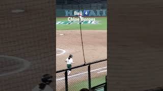 Chloe Borges Walks 🚶‍♀️ gobows softball collegesoftball hawaiisoftball [upl. by Edlyn990]