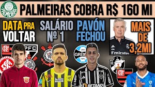 OSCAR LIVRE SALÁRIO DO CORONADO PAVÓN NO GRÊMIO VERDÃO COBRA 160MI ANCELOTTI VASCO FLA NEY E [upl. by Theresina]