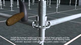 introduction of the indoor ringlock scaffolding [upl. by Shimberg]