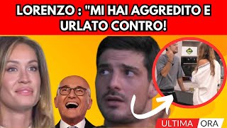 🔴SCONTRO ESPLOSIVO LORENZO SPOLVERATO AGGREDISCE HELENA PRESTES [upl. by Ellata]