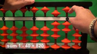 Finger Practice Exercises for the Soroban Japanese Abacus Adding 1  100 [upl. by Enileoj521]