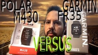 polarm430 garminfr35 forerunner35 review REVIEW POLAR M430 VERSUS GARMIN FORERUNNER 35 [upl. by Eiralam280]