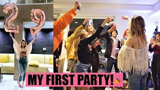 I THREW A PARTY AT MY NEW APARTMENT  Housewarming amp My 29th Bday Vlogmas 8 [upl. by Arvad]