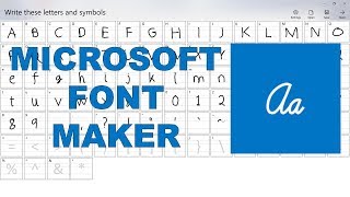 Make a font of your own handwriting using Microsoft Font Maker [upl. by Kcire]