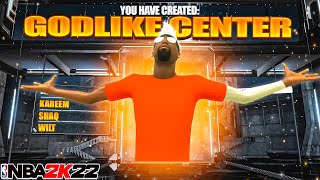 BEST CENTER BUILD in NBA 2K22 DEMIG0D GAMEBREAKING CENTER BUILD Best Badges 2K22 Best Build [upl. by Dlanor]