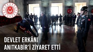 Cumhurbaşkanımız Sn Recep Tayyip Erdoğan Başkanlığındaki Devlet Erkânı Anıtkabir’i Ziyaret Etti [upl. by Smallman]