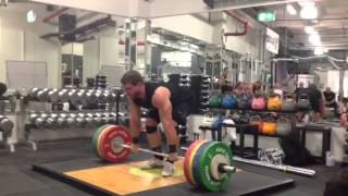 Dmitry Klokov  clean with pause and jerk with pause  190 kg [upl. by Jala26]