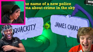 James Charles Pops Off At Quiplash ftKSI Tommyinnit Quackity amp Dream SMP [upl. by Marylinda]