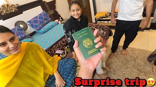 Fariha ki birthday keliye surprise trip gift🎁😍 visa done✈️ [upl. by Viradis984]