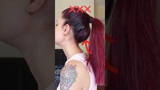 Yüksek at kuyruğu hilesi🥹 ponytail hairhacks hairstyle hairtutorial hair fyp kesfet explore [upl. by Ongineb]