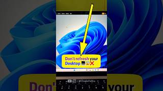 Windows Laptop के Desktop पर Dont Refresh 🛑 [upl. by Zilef]